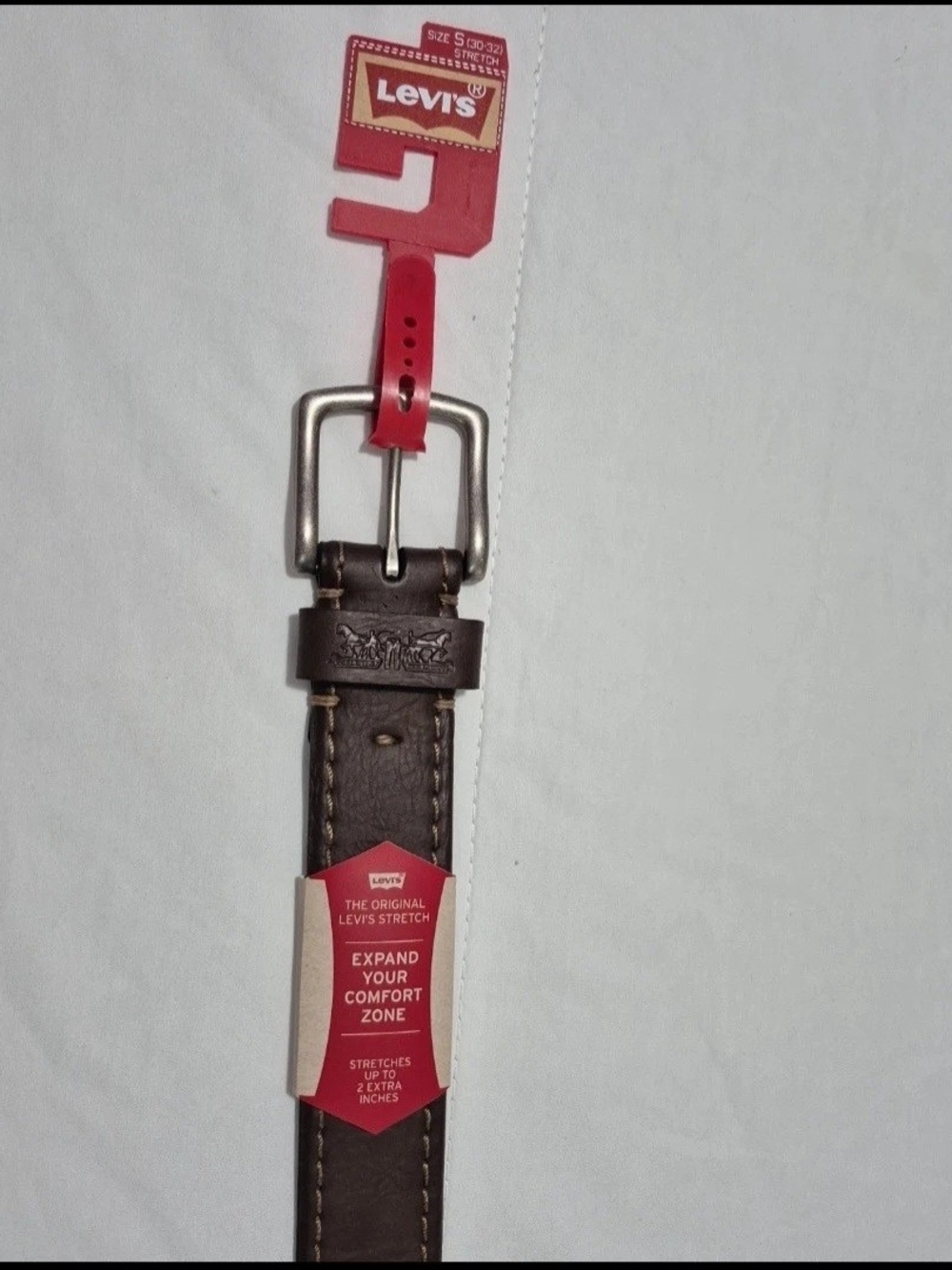 Levi's Stretch Belt Brown Waist 32 Small